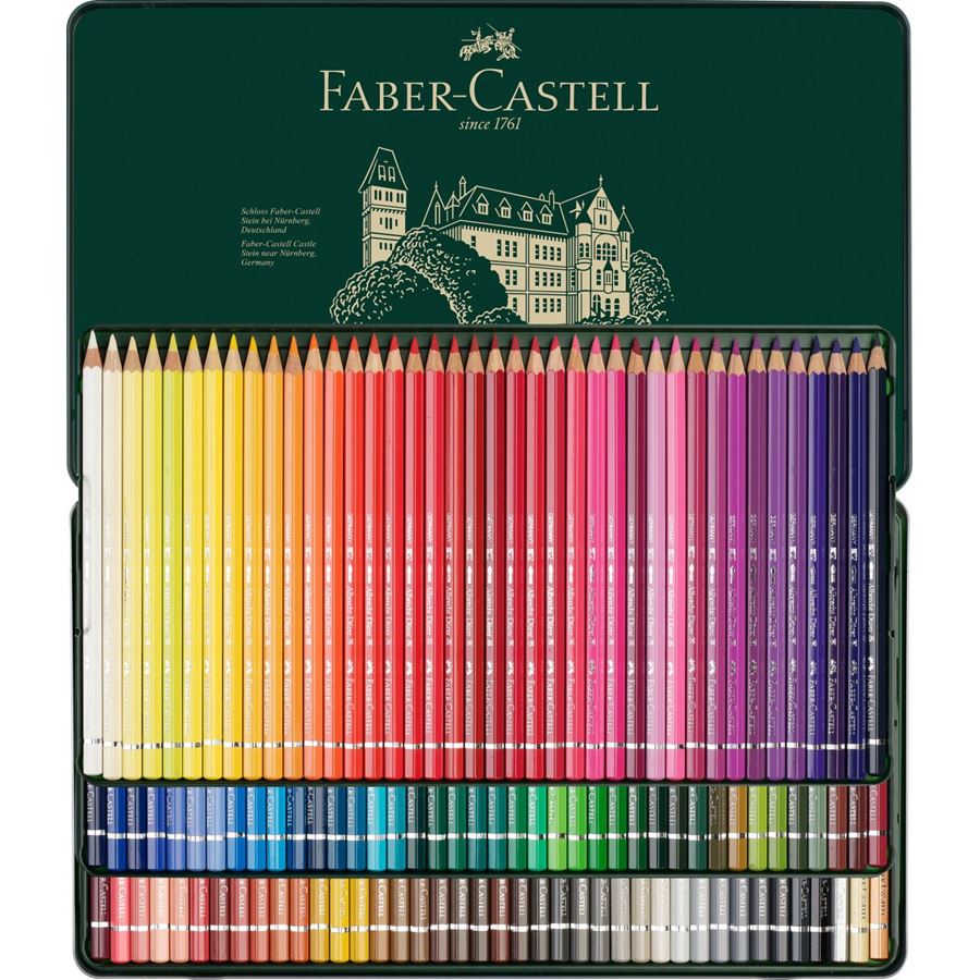 Faber-Castell - A.DÜRER 水溶彩铅   120色绿铁盒装