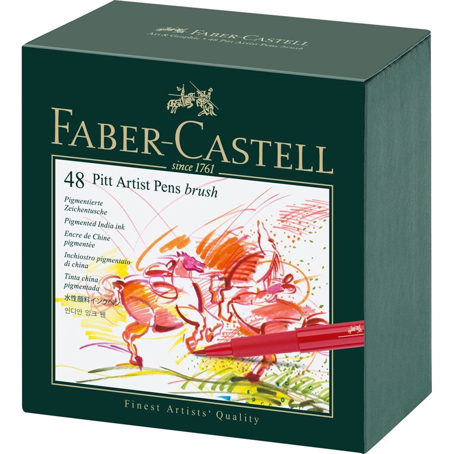 Faber-Castell - PITT马克笔  B号  48色礼盒装