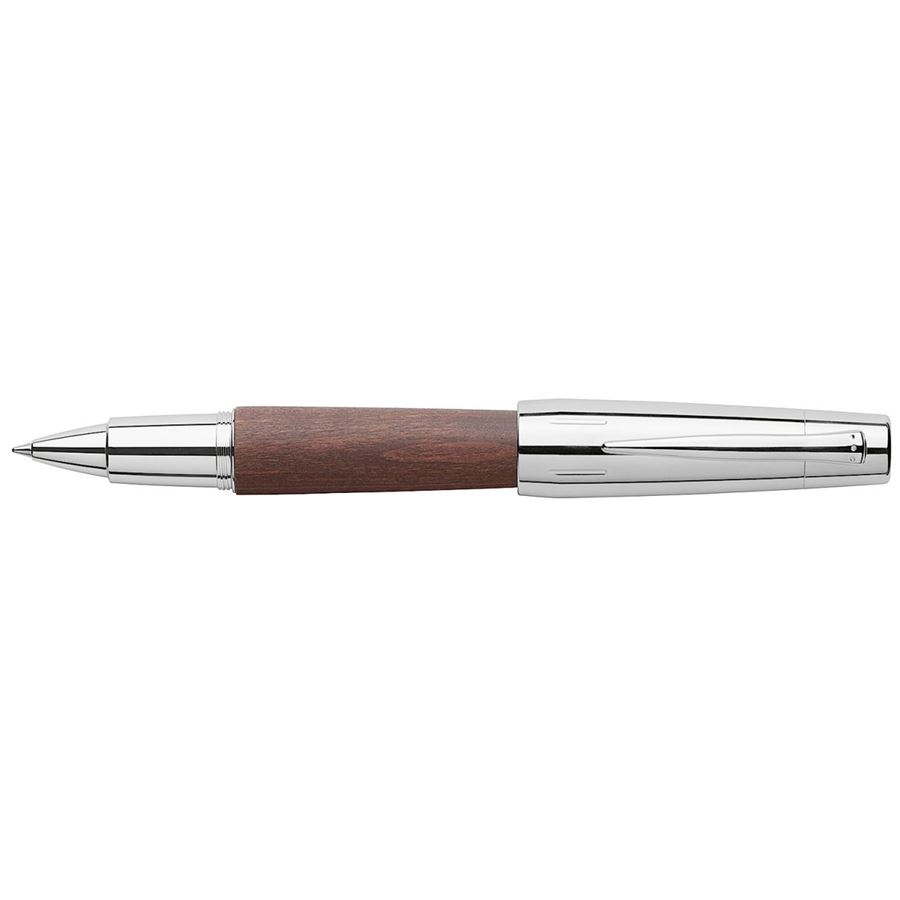 Faber-Castell - 德国辉柏嘉 设计尚品系列 镀铬/木质旋转宝珠笔 深褐色