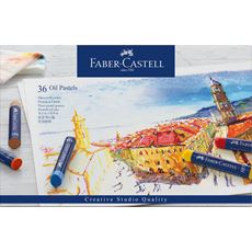 Faber-Castell - 蓝·油画棒  36色蓝纸盒装