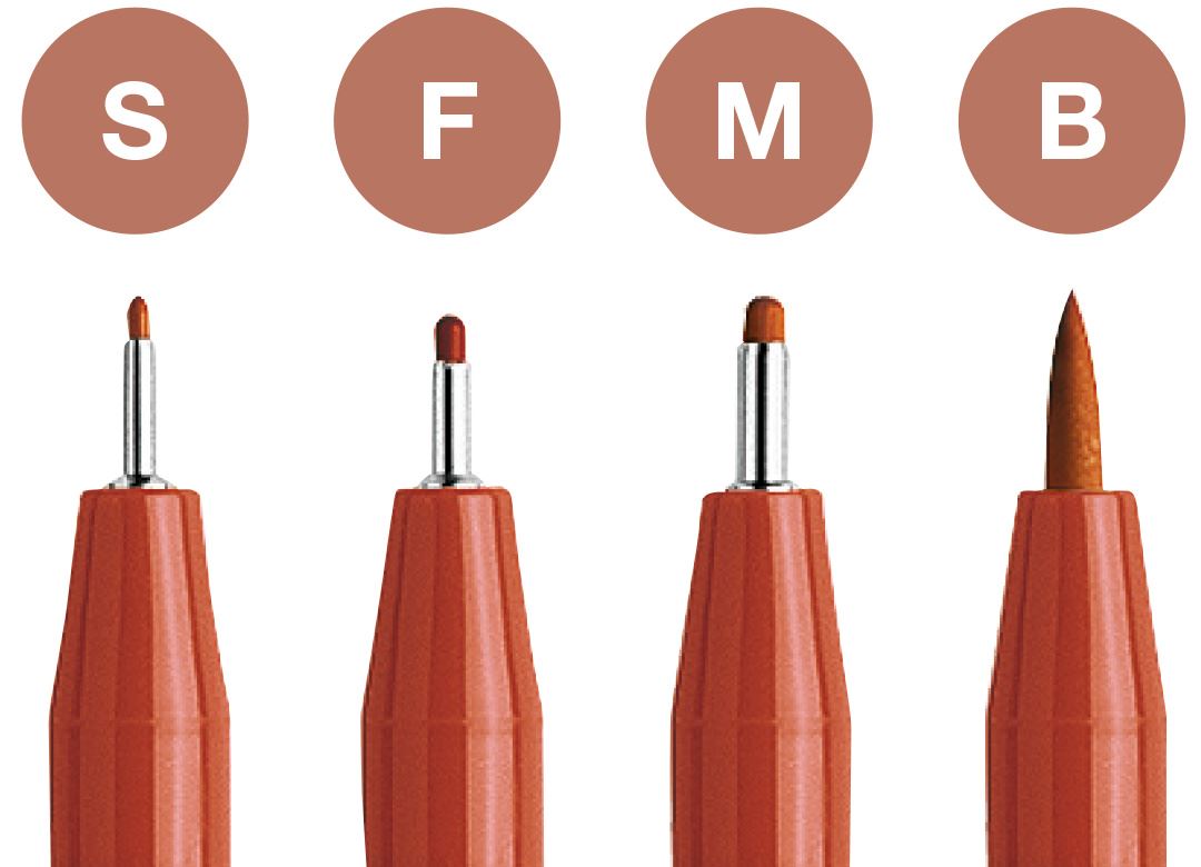 Faber-Castell - PITT马克笔 S/F/M/B号 赤铁色4支装