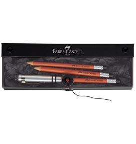 Faber-Castell - 德国辉柏嘉 设计铅笔系列 礼品套装（1pc铅笔，褐色加2pc替换用笔）