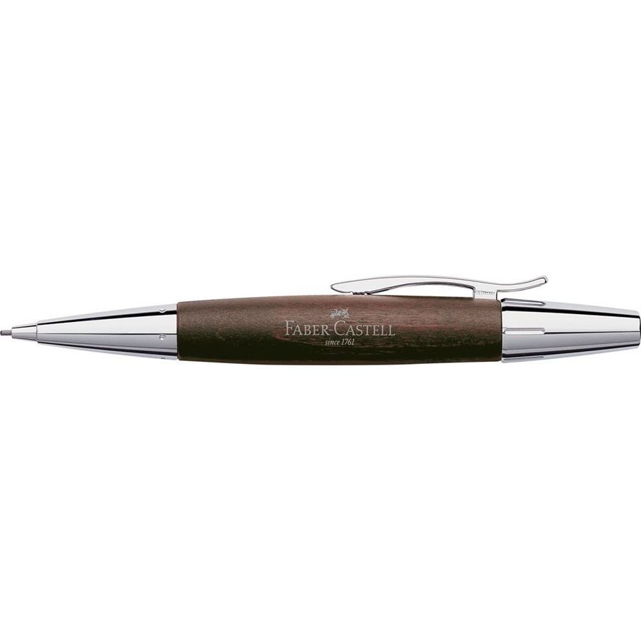 Faber-Castell - 德国辉柏嘉 设计尚品系列 镀铬/木质活动铅笔 深褐色