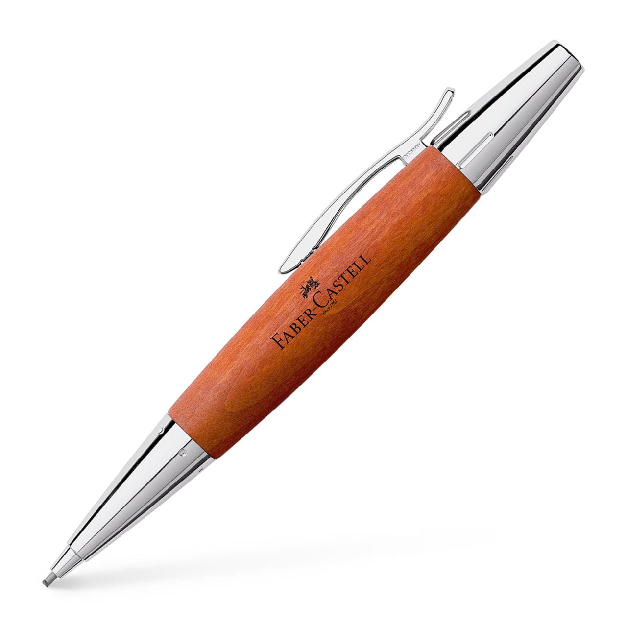 Faber-Castell - 德国辉柏嘉 设计尚品系列 镀铬/木质活动铅笔 褐色