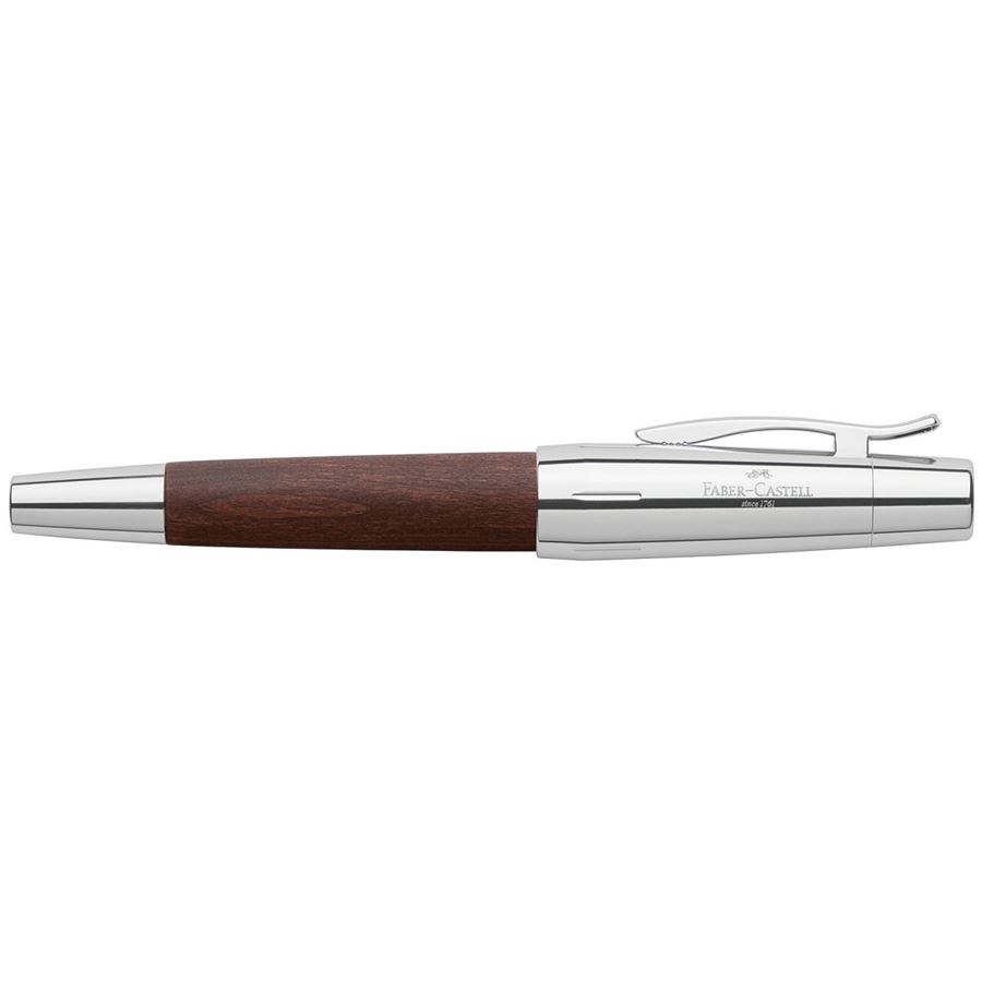 Faber-Castell - 德国辉柏嘉 设计尚品系列 高级深棕色镀铬梨木钢笔 M