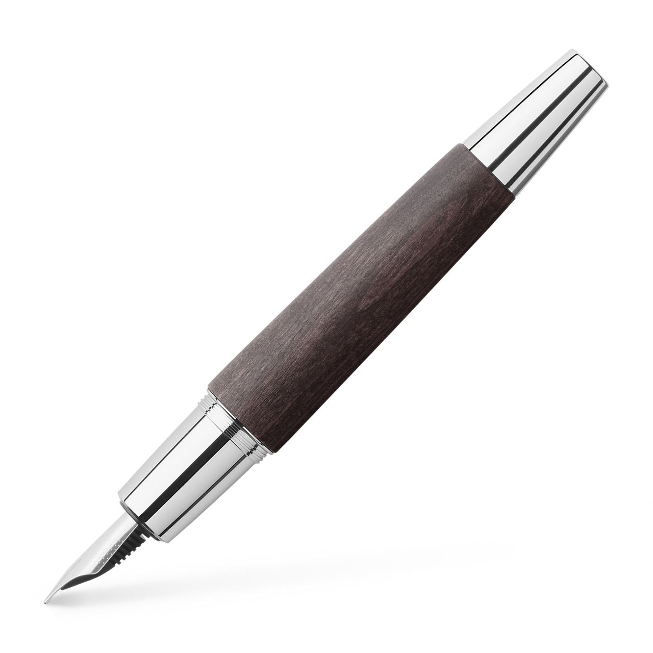 Faber-Castell - 德国辉柏嘉 设计尚品系列 高级镀铬黑色梨木钢笔 F